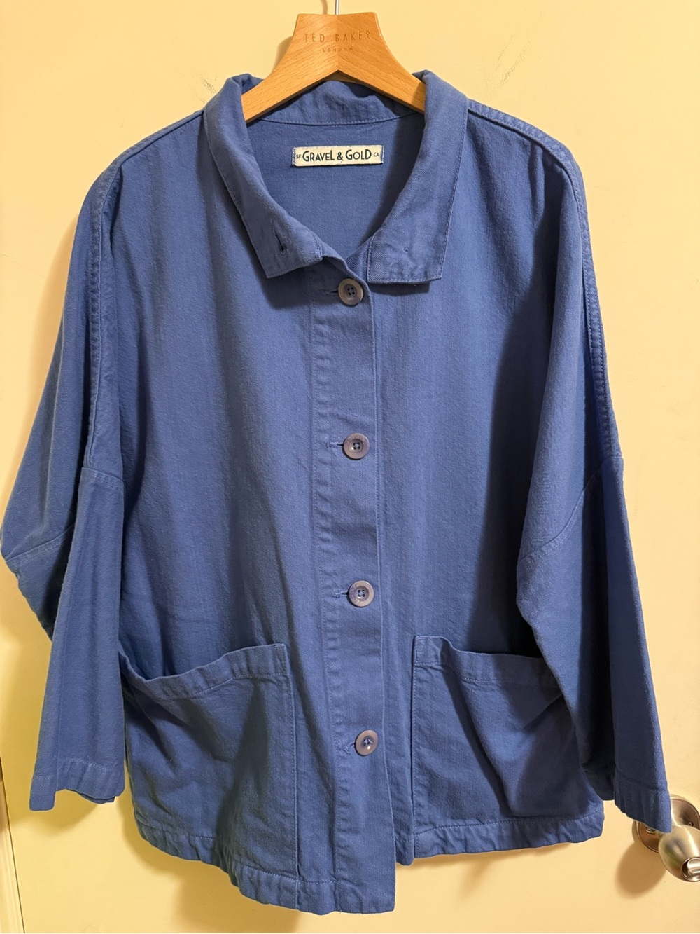 Gravel and Gold Blue Marram Jacket - Size 2 Medium